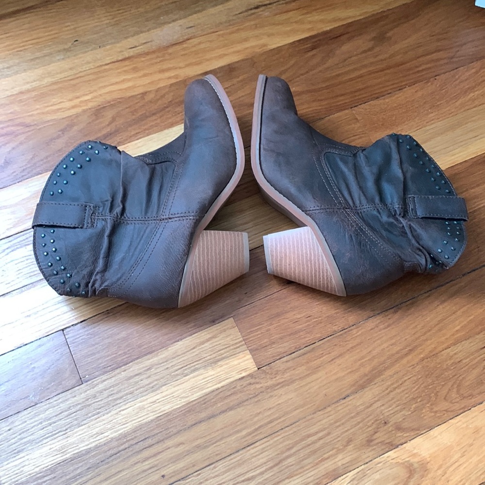 Brown booties